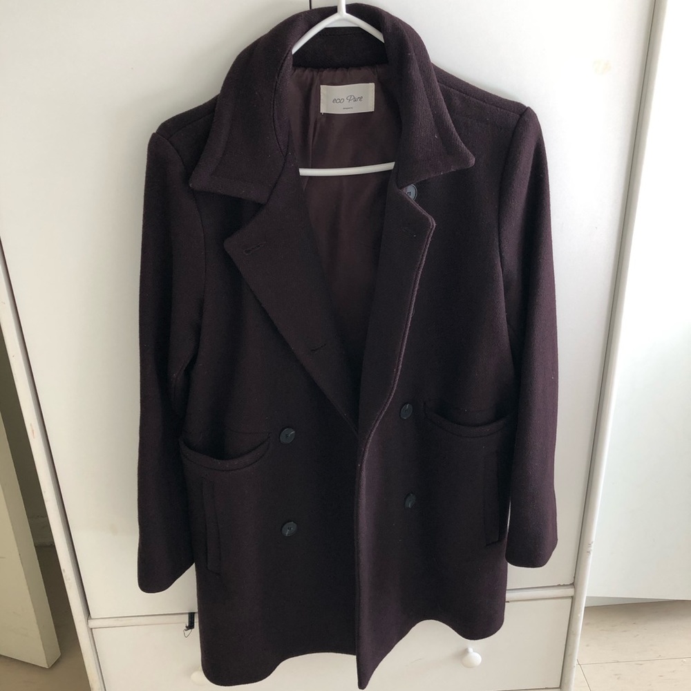 Burgundy autumn coat (great condition)